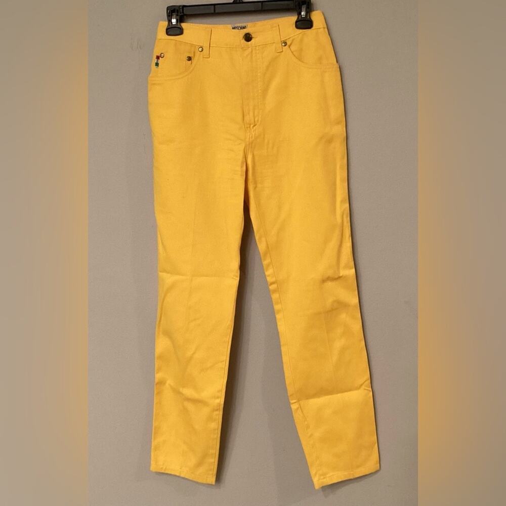 Moschino Bright Yellow Pants Jeans in Size 29. Preloved in Excellent Condition!
